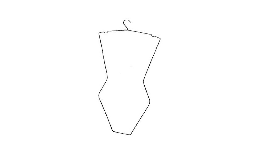 Imagen ilustrativa de Percha Silueta Pintada