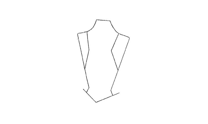 Imagen ilustrativa de Percha Porta Blusa con Busto Pintada